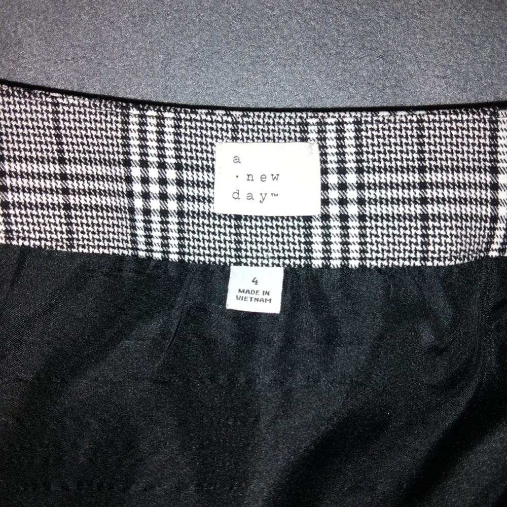 EUC A New Day Plaid Lined Wrap Skirt 4 - Picture 3 of 6